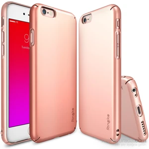 Slim iPhone 6s Plus/ 6 Plus Kılıf Rose Gold - 4 Tarafı Saran İnce Şık Tasarım