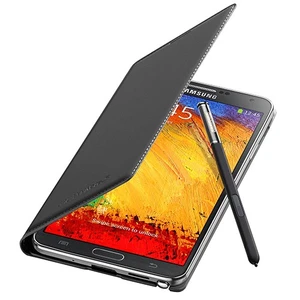 N9000 Galaxy Note 3 Flip Wallet  Kılıf Siyah