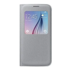 S6 S-View Kılıf Tekstil Gri EF-CG920BSEGWW