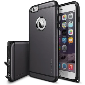 Max iPhone 6s Plus/ 6 Plus Kılıf Gun Metal - Tam Koruma Isı Dağılımlı Şok Emici Teknoloji
