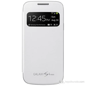 Galaxy S4 Mini i9190 S View Kapaklı Kılıf – Beyaz  EF-CI919BWEGWW