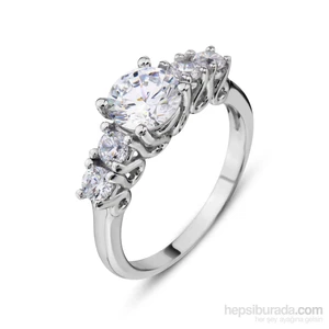 Carat Laboratories 1,4 Carat Beş Taş Yüzük