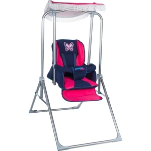 PashaBaby M12 Lüks Salıncak Pembe-Lacivert