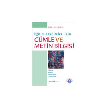 Cumle Ve Metin Bilgisi Kitabi Ve Fiyati Hepsiburada