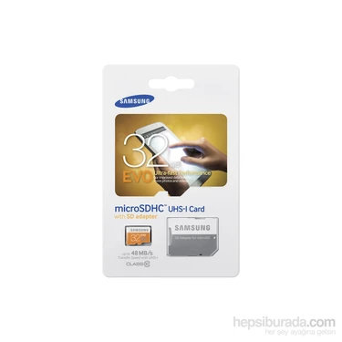 Samsung 32GB MicroSD Evo Class10 48mb/sn Hafıza Kartı + Fiyatı