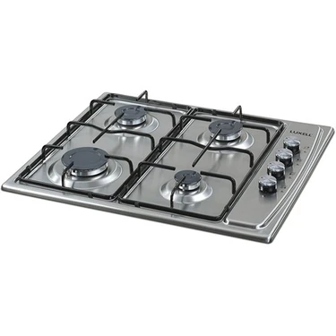 Luxell LX-410BF Inox 4 Gözü Gazlı Ankastre