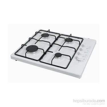 Luxell LX-420 F Beyaz 4 Gözü Gazlı Setüstü