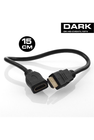 Dark 15 Cm Çift Yönlü HDMI Uzatma Kablosu
