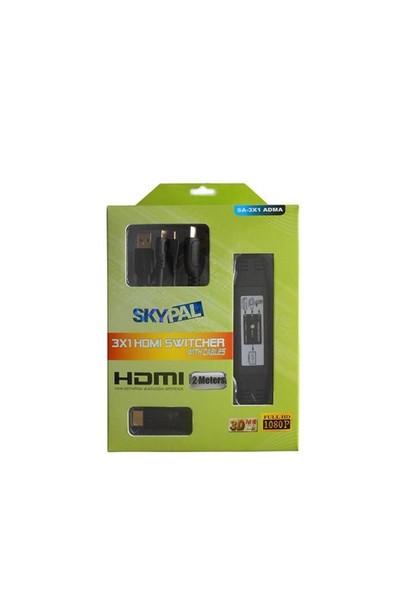 Skypal Sa-3X1 Adma Hdmı Swich Mikro+Mikro+A 3'Lü Kablo