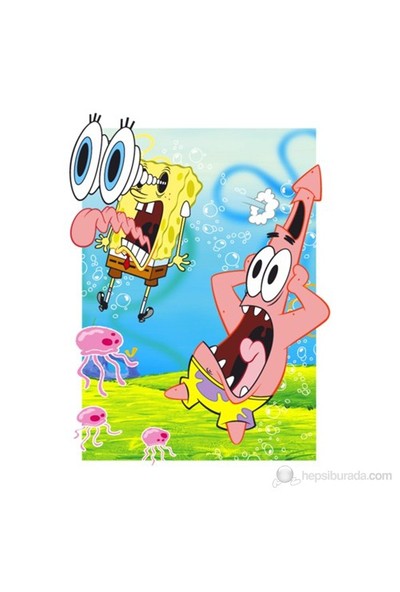 Spongebob Cast 3D Poster