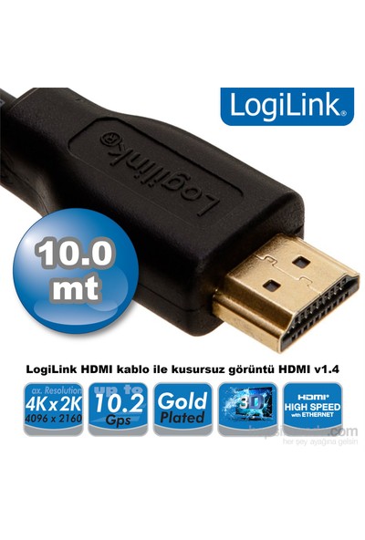 Logilink CH0053 HDMI v1.4 10m Kablo