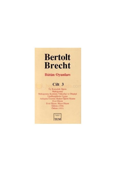 Bertolt Brecht Bütün Oyunları - 3