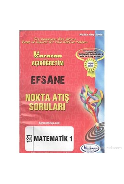 Karacan AÖF 2014 1.Sınıf Matematik 1 Nokta Atış Soruları