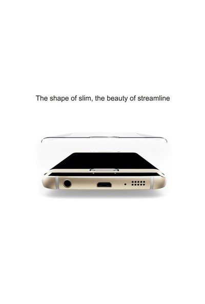 Dafoni Samsung Galaxy S6 Edge Plus Curve Tempered Glass Premium Şeffaf Cam Ekran Koruyucu