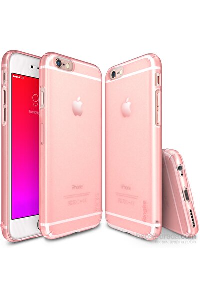 Ringke Slim Frost iPhone 6s/ 6 Kılıf Pink - 4 Tarafı Saran Tam Koruma İnce Buzlu Şeffaf