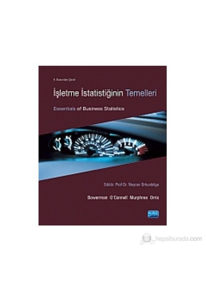 İşletme İstatiğinin Temelleri-J. B. Orris