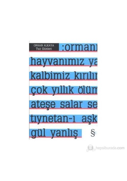 Tuz Günleri - Orhan Alkaya