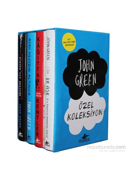 John Green Kitapları Özel Koleksiyonu Set (Ciltli 4 Kitap) - John Green