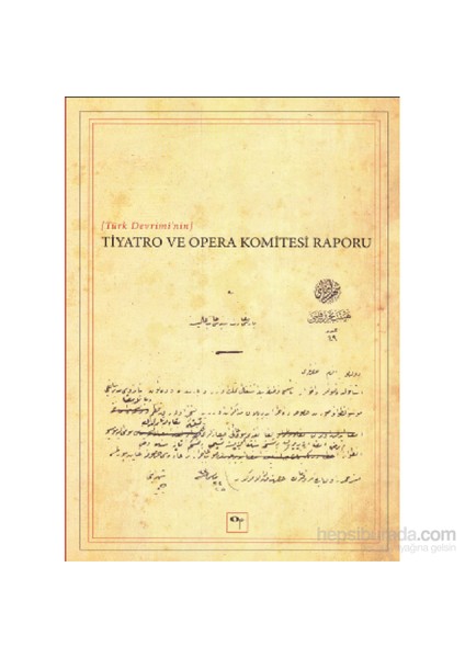 Tiyatro Ve Opera Komitesi Raporu-Yavuz Daloğlu