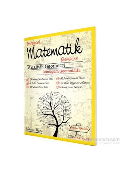 Bireysel Matematik Fasikülleri Analitik Geometri Dönüşüm Geometrisi fiyatları