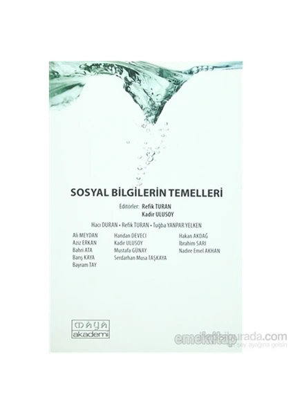 Sosyal Bilgilerin Temelleri-Nadire Emel Akhan