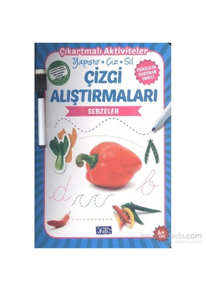 Çizgi Alıştırmaları - Sebzeler - Ahmet Altay-Ülkü Unsu