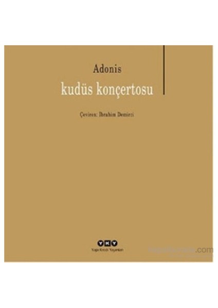 Kudüs Konçertosu-Adonis