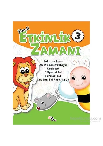 Şimdi Etkinlik Zamanı 3 - Bakarak Boya – Noktadan Noktaya – Labirent – Gölgesini Bul – Farkları Bul-Gülizar Çilliyüz