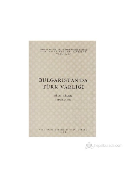 Bulgaristan'Da Türk Varlığı