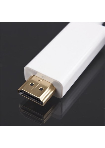 Mac İçin Hdmı Kablo - Altın Uçlu Mini Dp / Hdmı - 1,8M - Beyaz
