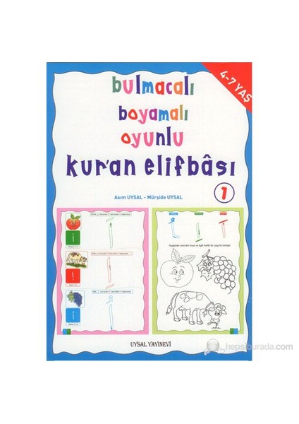 Bulmacalı, Boyamalı ve Oyunlu Kuran Elifbası