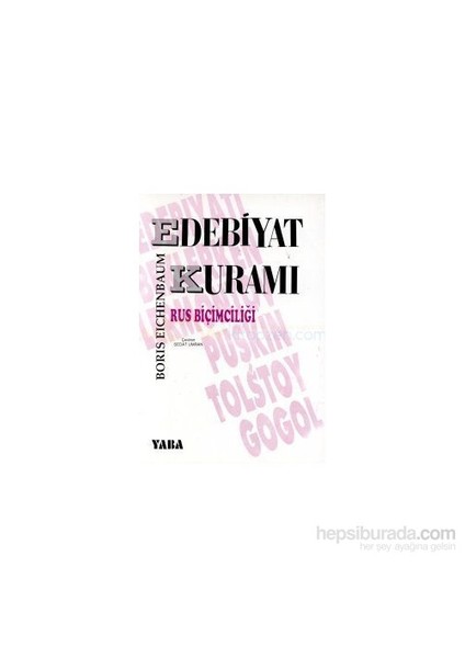 Edebiyat Kuramırus Biçimciliği-Boris Eichenbaum