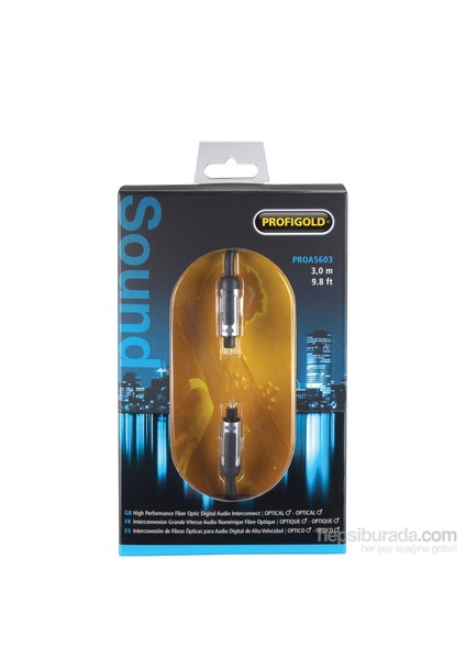 PROA5603 toslink - toslink 3m High Performance Fiber Optic D Altın Kaplama Kablo fiyatları
