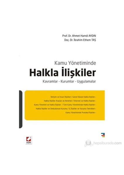 Halkla İlişikler - Kavramlar – Kurumlar – Uygulamalar