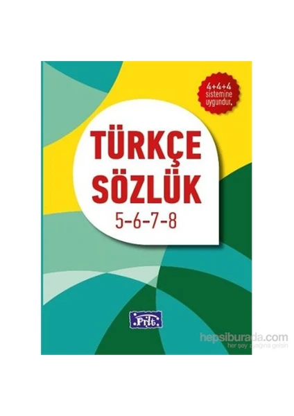 Türkçe Sözlük İlköğ. 5-6-7-8 -