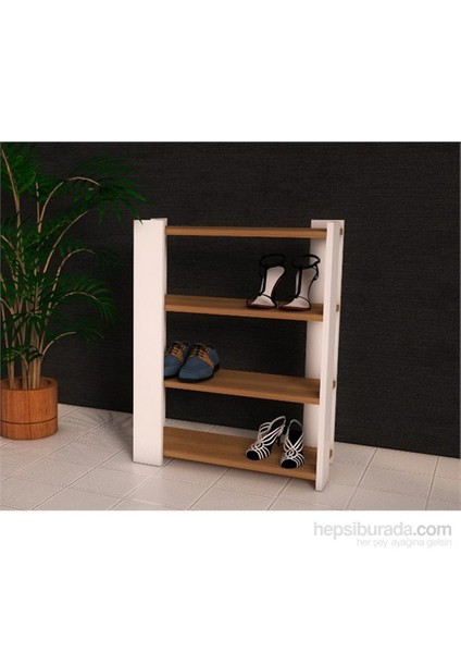 Nazen Ayakkabılık Beyaz Teak