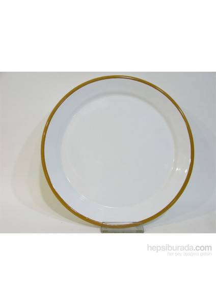 Emaye Servis Tabağı 25 cm Oksit Sarı