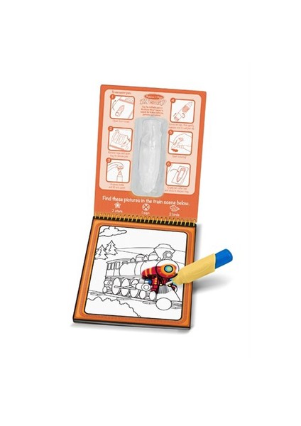 Melissa & Doug Water Wow Su İle Boyama Kitabı Araçlar