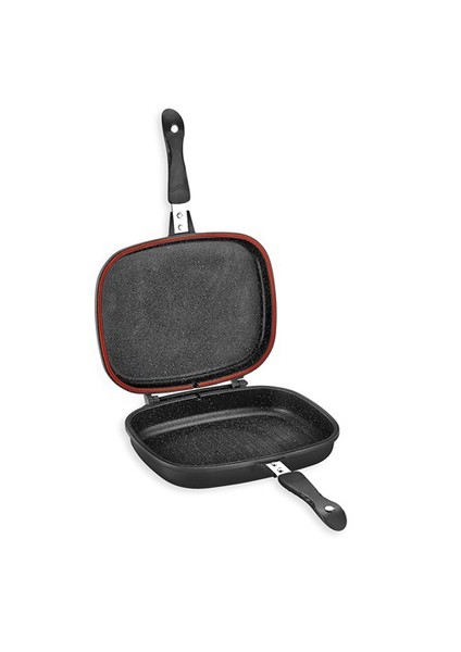 Granit Gloria Grill Pan 30 cm Siyah