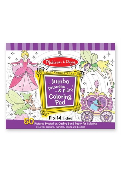Melissa&Doug Dev Boyama Kitabı - Prenses & Peri
