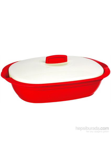 Bellisima Plastik Oval Tencere - 2000 Ml - Kırmızı