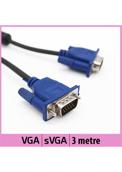 Ti-Mesh Vga Svga 15Pin Monitor Kablosu - 3M