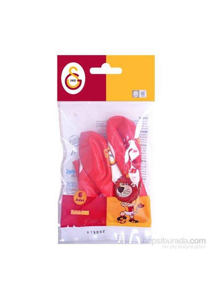 Galatasaray Poşet İçi 6'Lı Balon