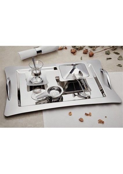 Karanfil Sade 28 Parça 12 Kişilik Çay Set
