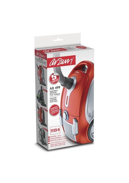AR499 Arzum Elektrikli Süpürge Toz Torbası