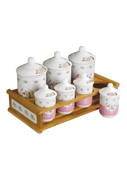 Mona Rosa Bambu Standlı Baharat Seti