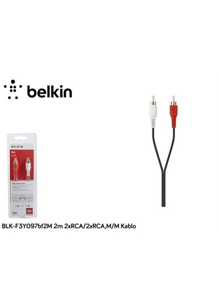 Blk-F3y097bf2m 2M 2Xrca/2Xrca,M/M Kablo