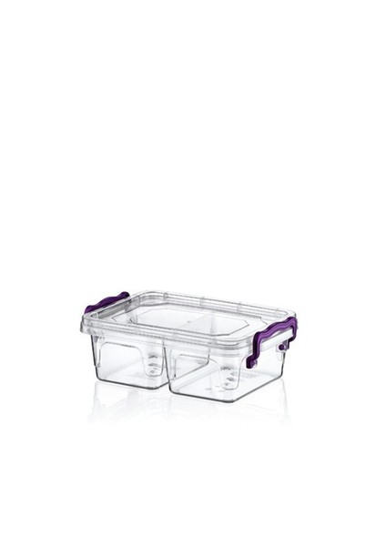 Plastik 0,5 Lt Bölmeli Mülti Box Saklama Kabı 6 Lı