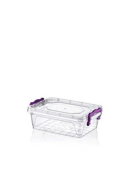 Plastik 0,6 Lt Diktörtgen Multi Box Saklama Kabı 6 Lı
