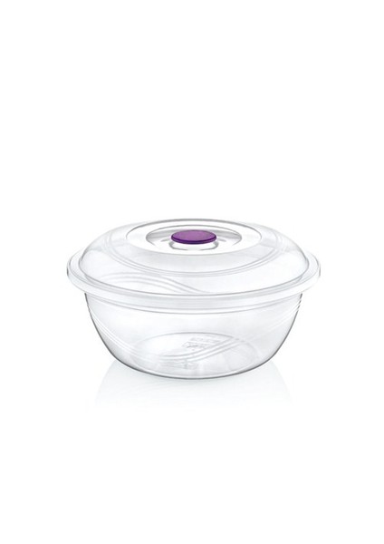 Plastik 1 No Kapaklı Hamur Leğeni Şeffafl(10Lt)